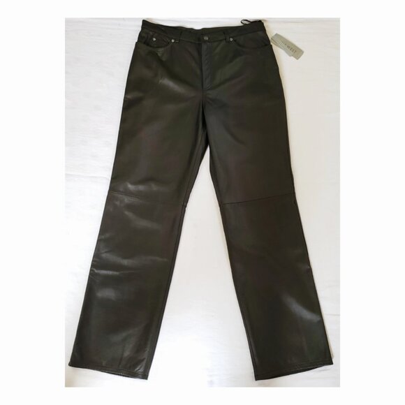 Vintage New W/ Tags NINE WEST Leather Size L/ 12 black - Picture 10 of 11